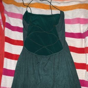 Windsor green velvet dress